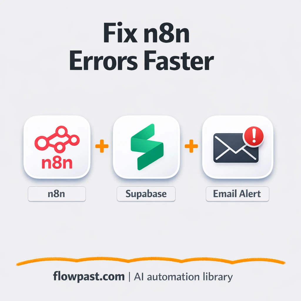 Email + Supabase alerts for failures you can fix fast - n8n workflow automation template