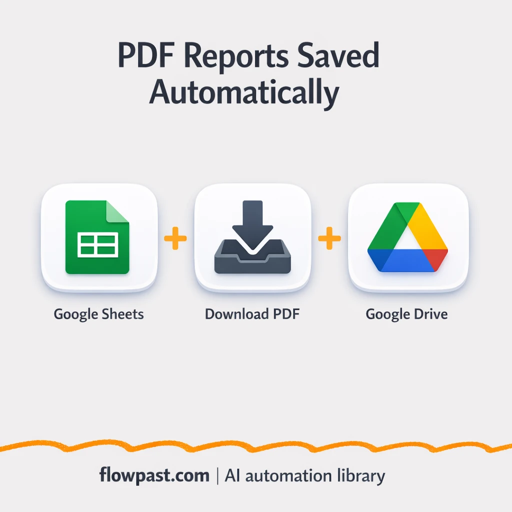 Google Sheets to Google Drive, PDFs filed and logged - n8n workflow automation template