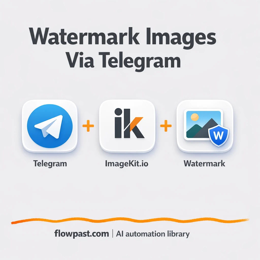 Telegram + ImageKit: branded photos back in chat - n8n workflow automation template
