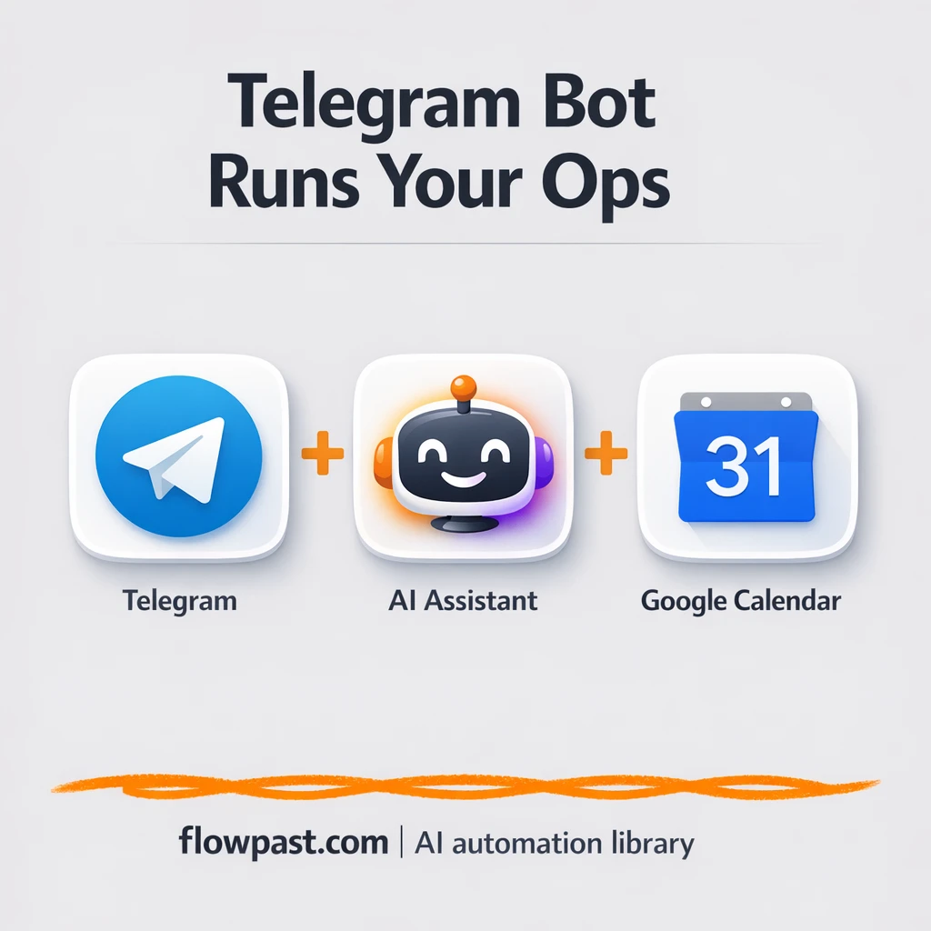 Telegram + Google Calendar: schedule requests handled - n8n workflow automation template