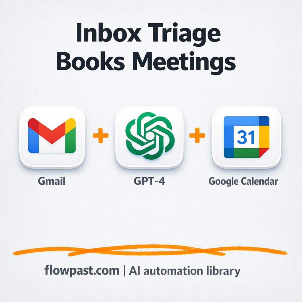 Gmail + Google Calendar: meetings booked from emails - n8n workflow automation template