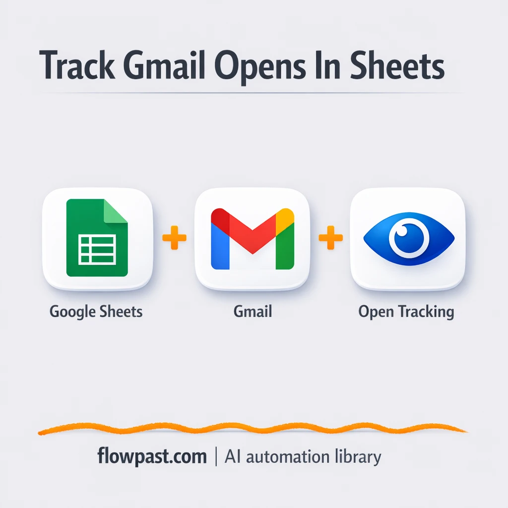 Gmail + Google Sheets: email opens logged for you - n8n workflow automation template