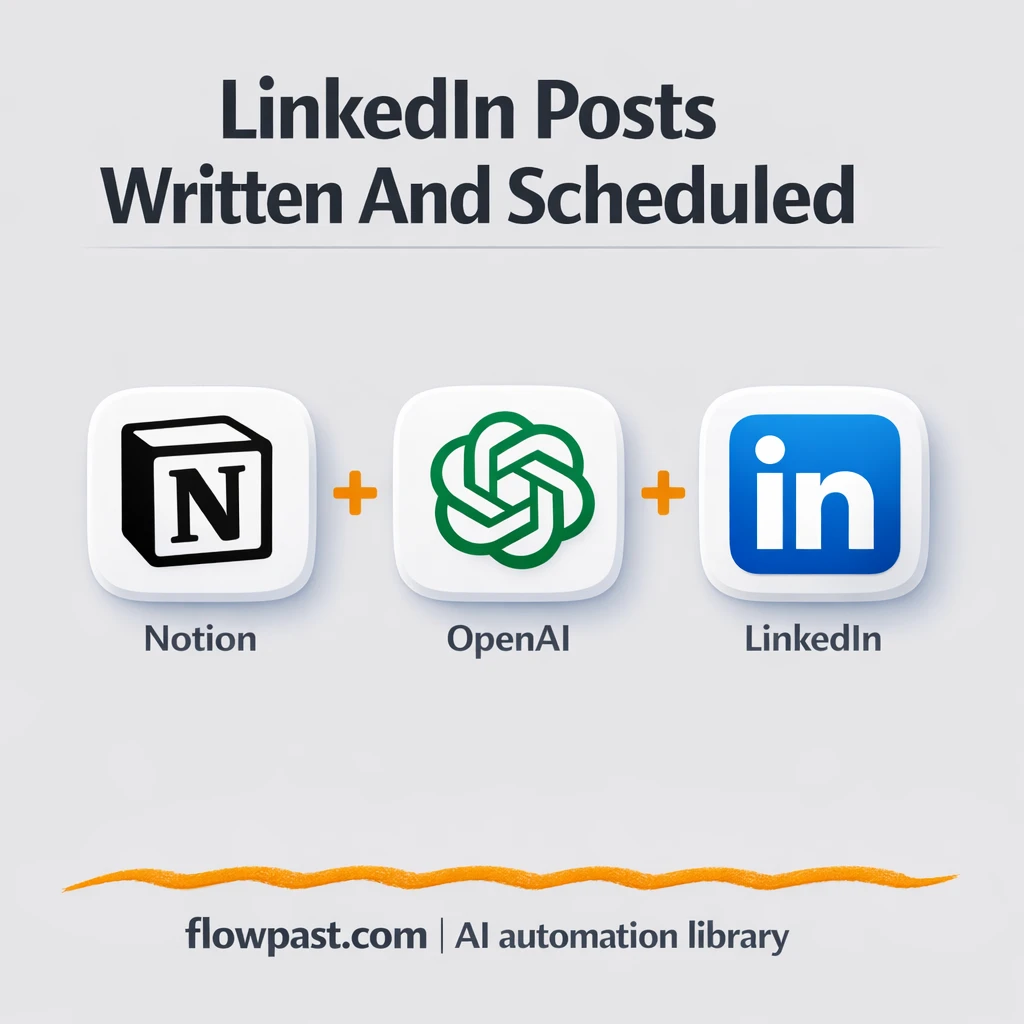 Notion + LinkedIn: posts scheduled and published - n8n workflow automation template