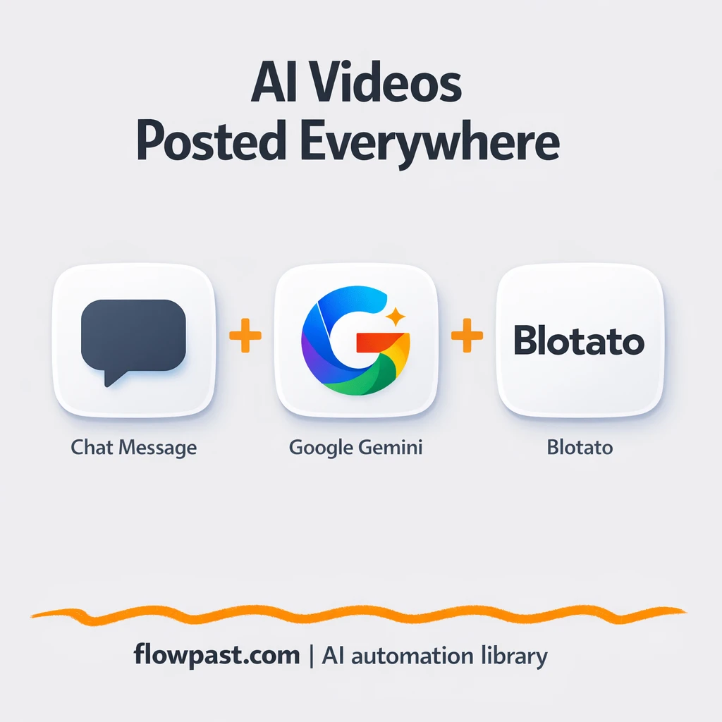 Gemini + Blotato: publish shorts to YouTube fast - n8n workflow automation template