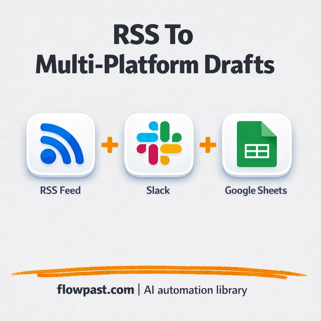 Slack + Google Sheets for approved AI content drafts - n8n workflow automation template