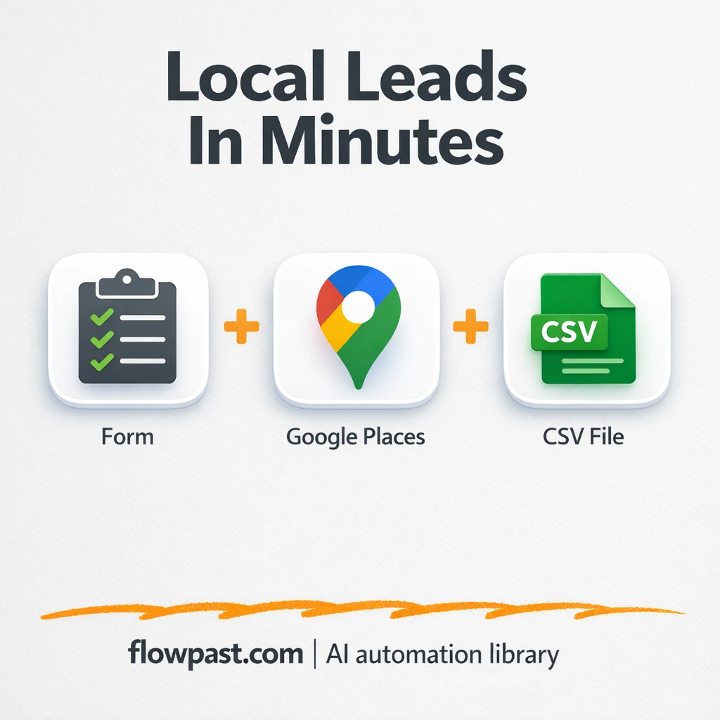 Google Maps to Google Sheets, leads with emails - n8n workflow automation template