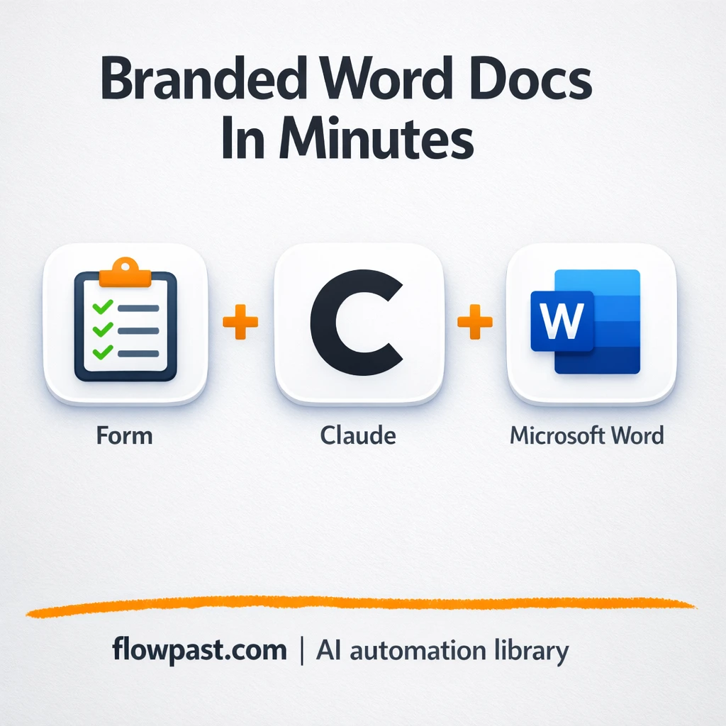 Json2Doc to Google Drive, branded DOCX drafts fast - n8n workflow automation template
