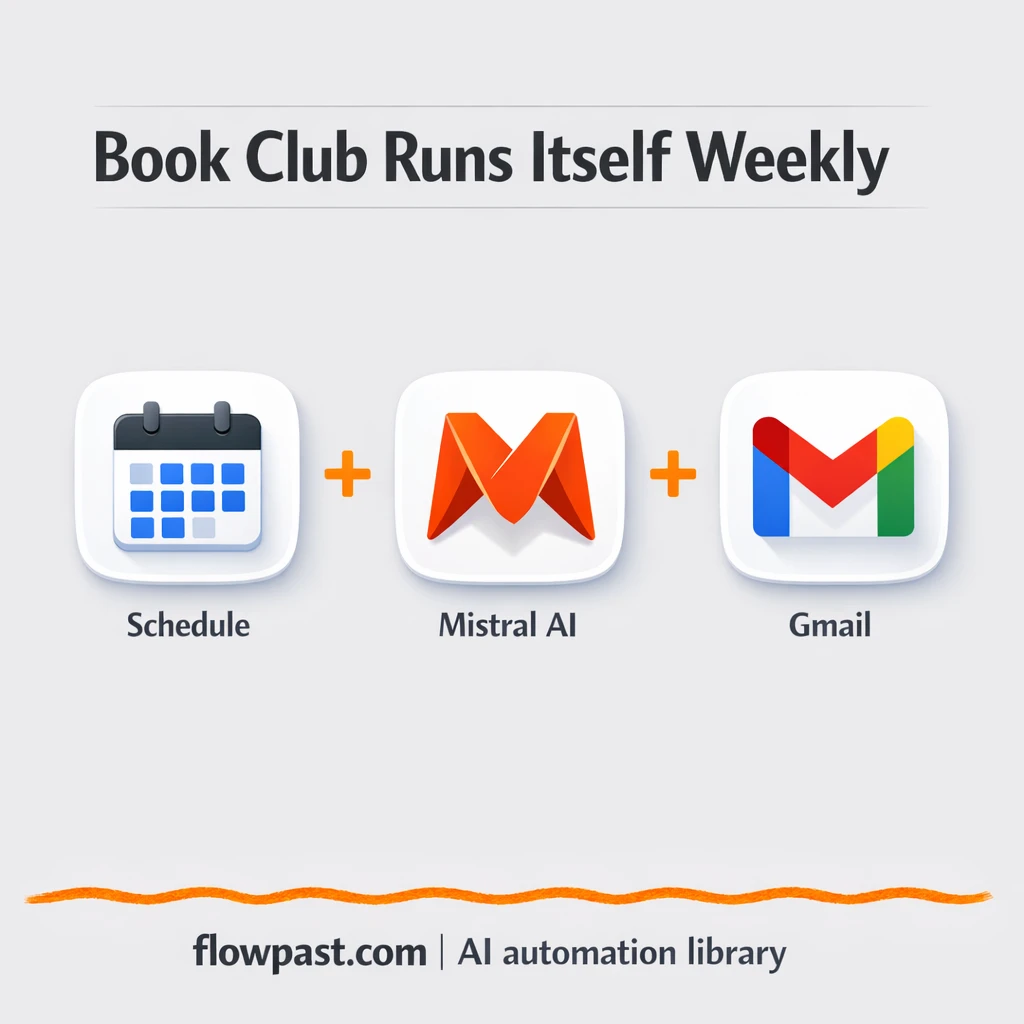 Google Sheets to Gmail, book club newsletters made easy - n8n workflow automation template