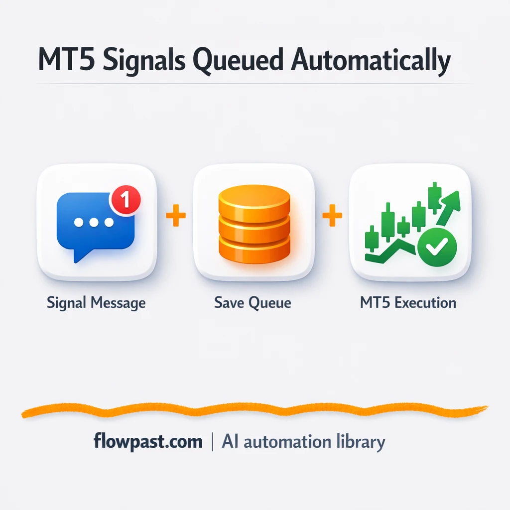 MetaTrader 5 + Telegram, cleaner signal execution - n8n workflow automation template