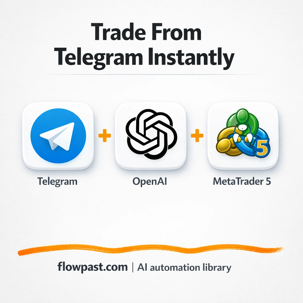 Telegram + MetaTrader 5: cleaner trade commands - n8n workflow automation template