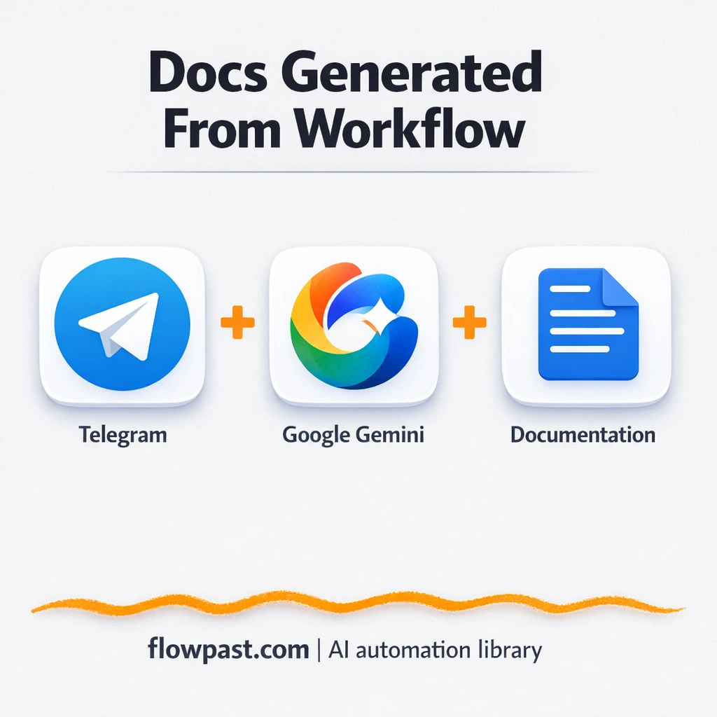 Telegram + Google Gemini, instant workflow docs - n8n workflow automation template