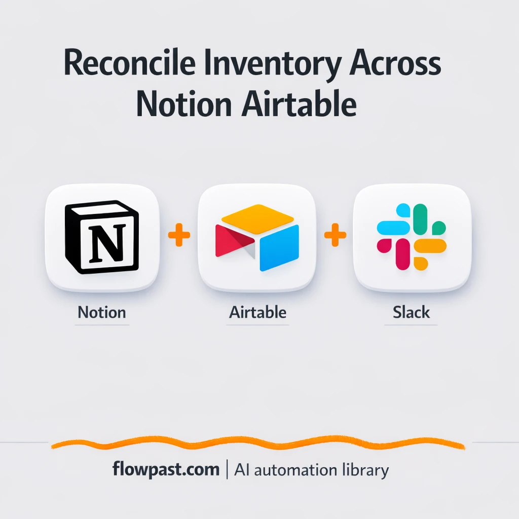 Notion to Airtable, inventory counts stay aligned - n8n workflow automation template