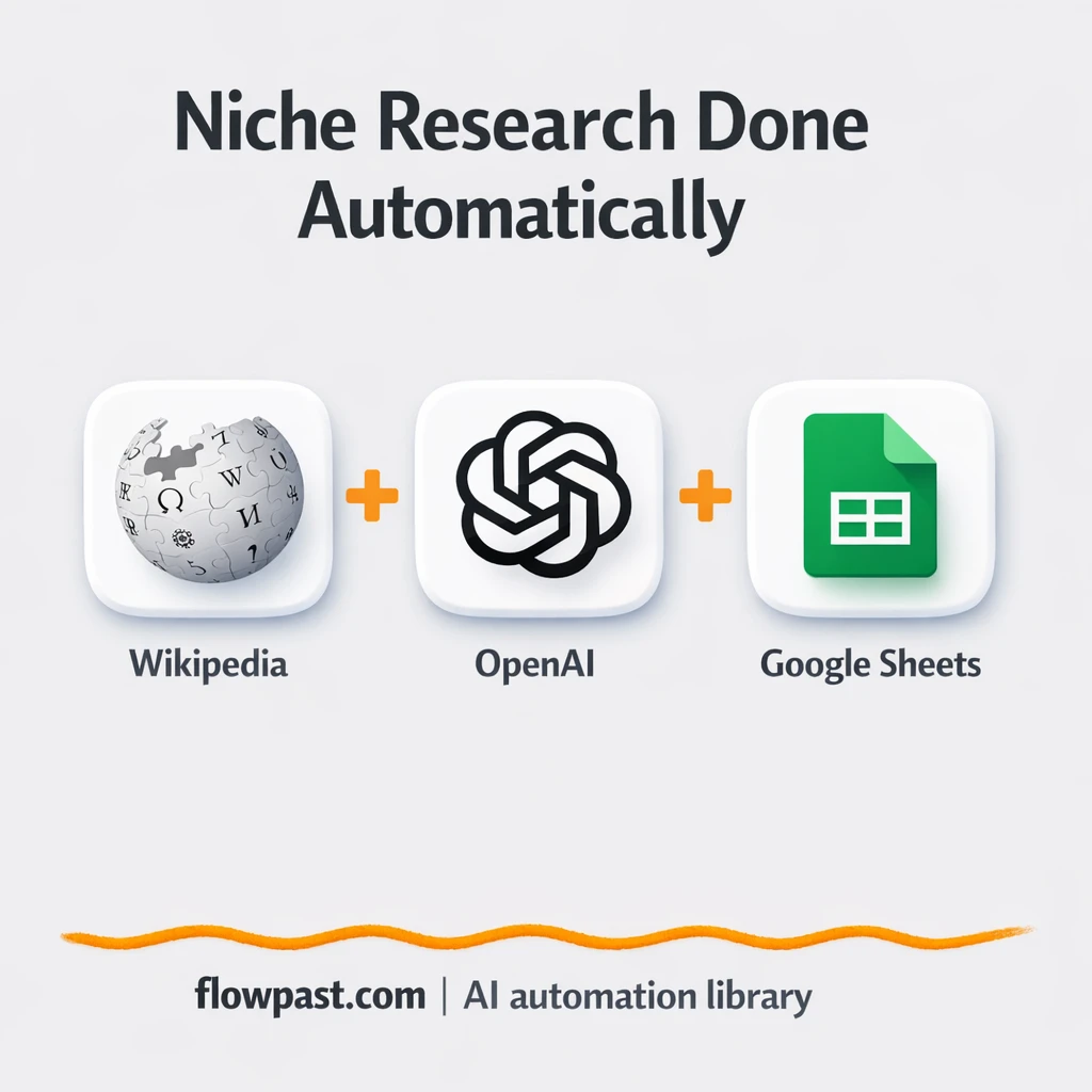 Wikipedia to Google Sheets, research notes ready - n8n workflow automation template