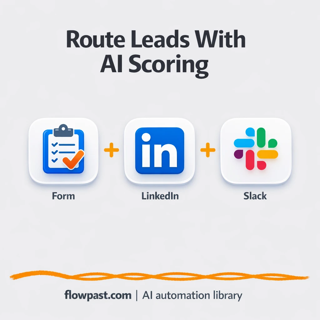 Slack + Google Sheets for smarter lead scoring - n8n workflow automation template