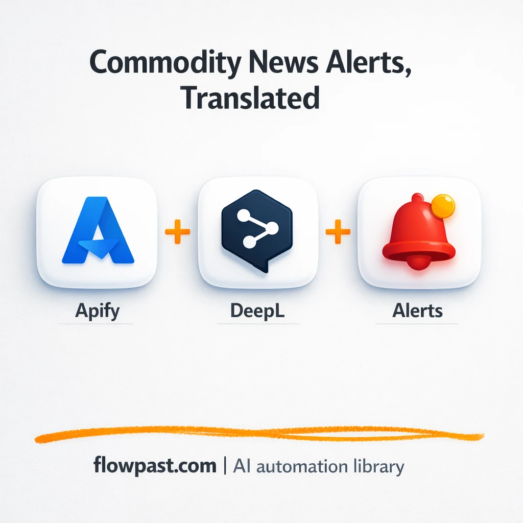 DeepL + Telegram, commodity news briefs in Japanese - n8n workflow automation template