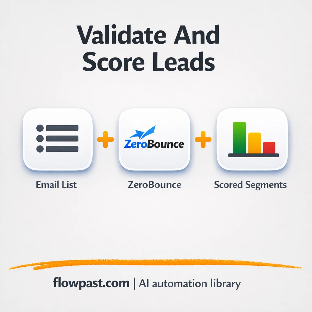 ZeroBounce + Google Sheets: cleaner email tiers - n8n workflow automation template