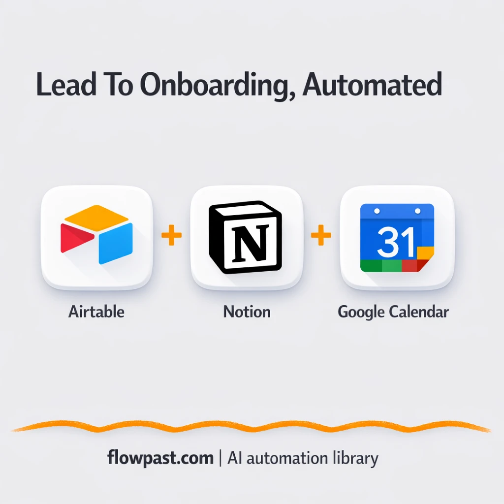 Airtable + Notion: client onboarding on autopilot - n8n workflow automation template