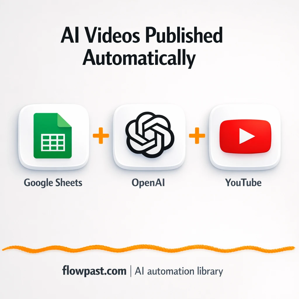Google Sheets to YouTube, faceless Shorts on autopilot - n8n workflow automation template