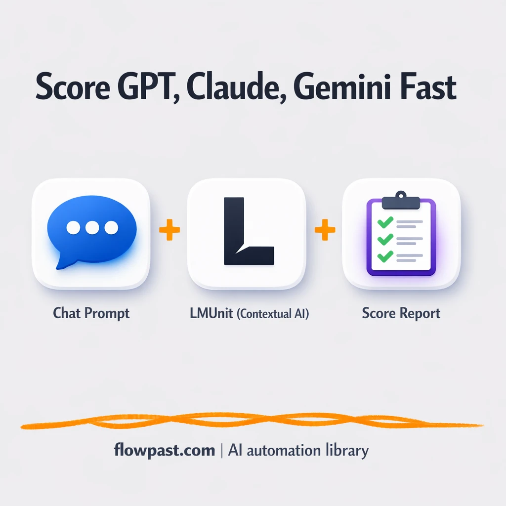OpenAI + Claude: score prompts with LMUnit clarity - n8n workflow automation template