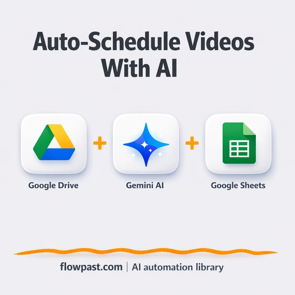 Google Drive + Google Sheets for social posting - n8n workflow automation template