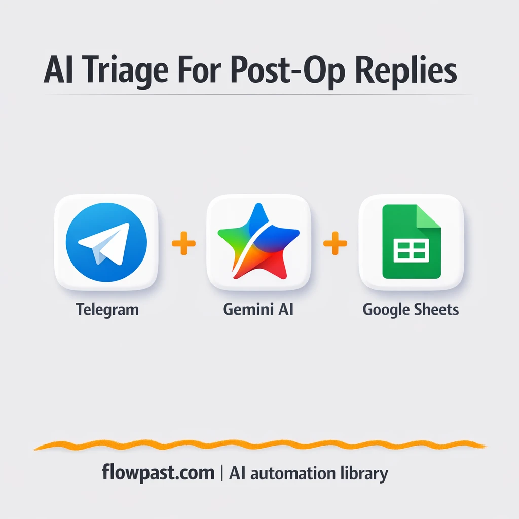 Google Sheets + Telegram for patient follow ups - n8n workflow automation template