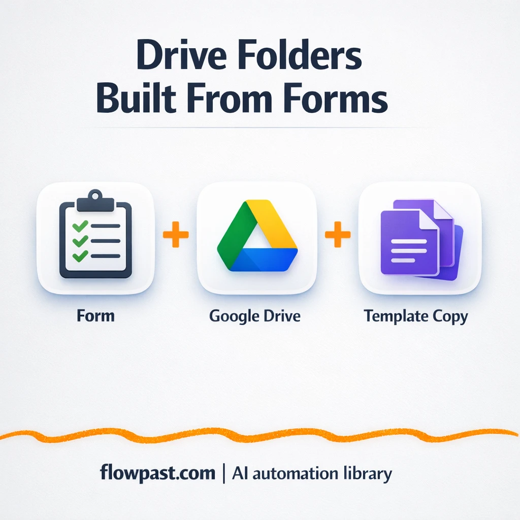Google Drive + Apps Script: instant client folders - n8n workflow automation template