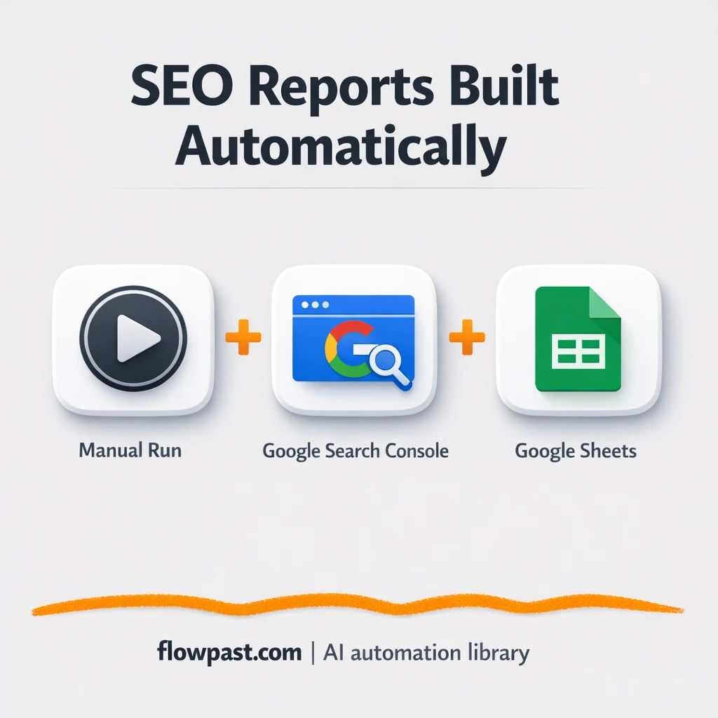 Search Console + Google Sheets, SEO reports ready - n8n workflow automation template