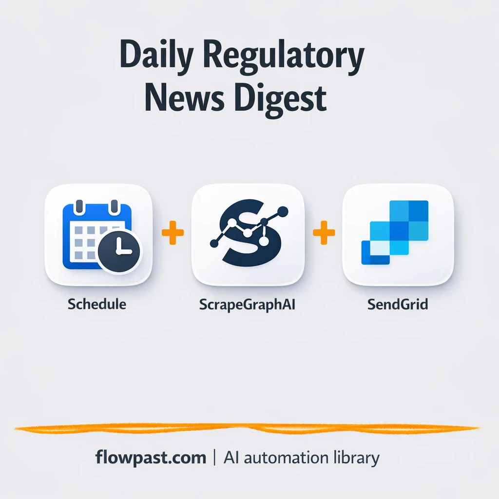 PostgreSQL + SendGrid: daily regulatory news digests - n8n workflow automation template
