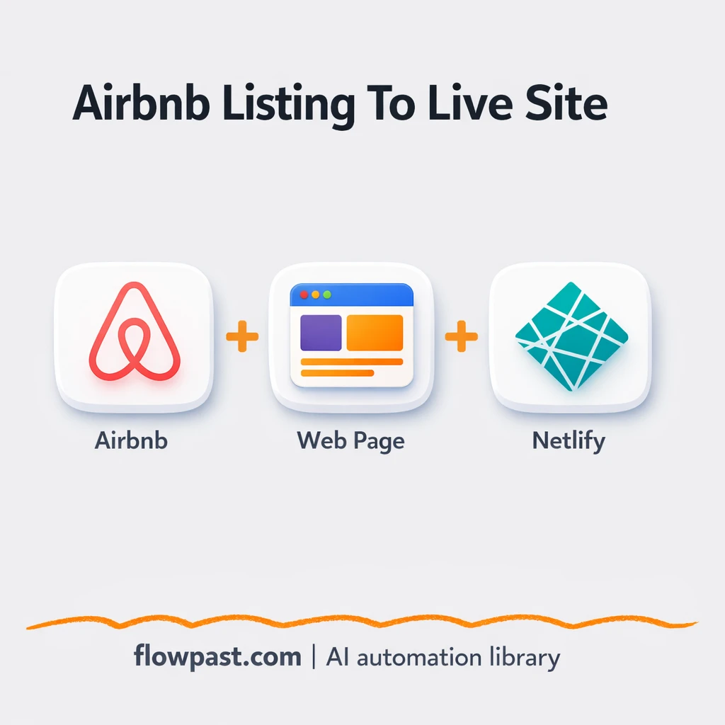Airbnb to Netlify, instant direct booking pages - n8n workflow automation template