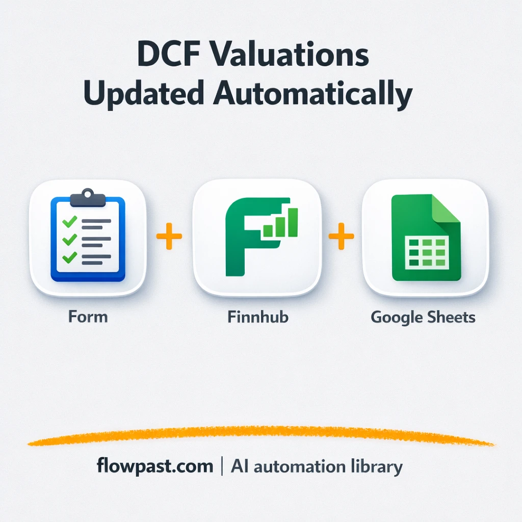 Finnhub to Google Sheets, DCF models filled for you - n8n workflow automation template