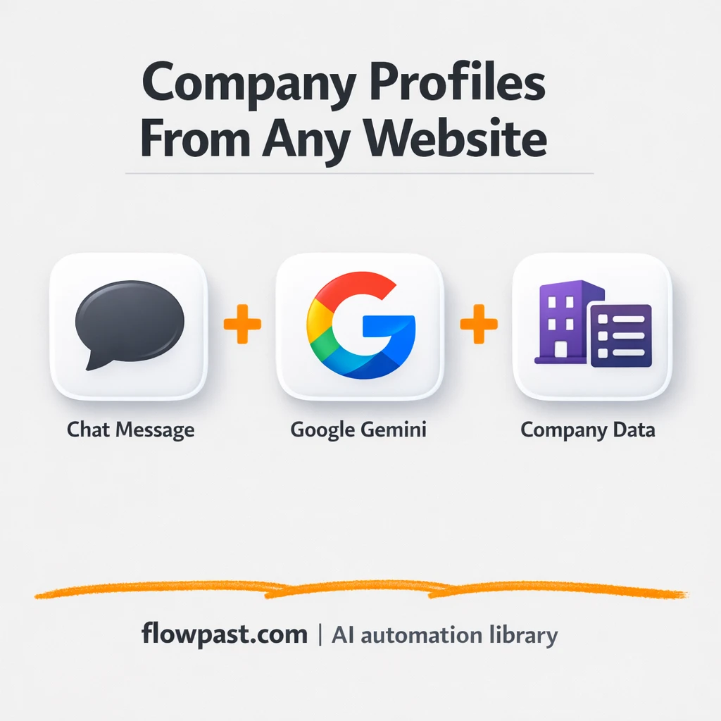 Gemini to Google Sheets, company research done fast - n8n workflow automation template