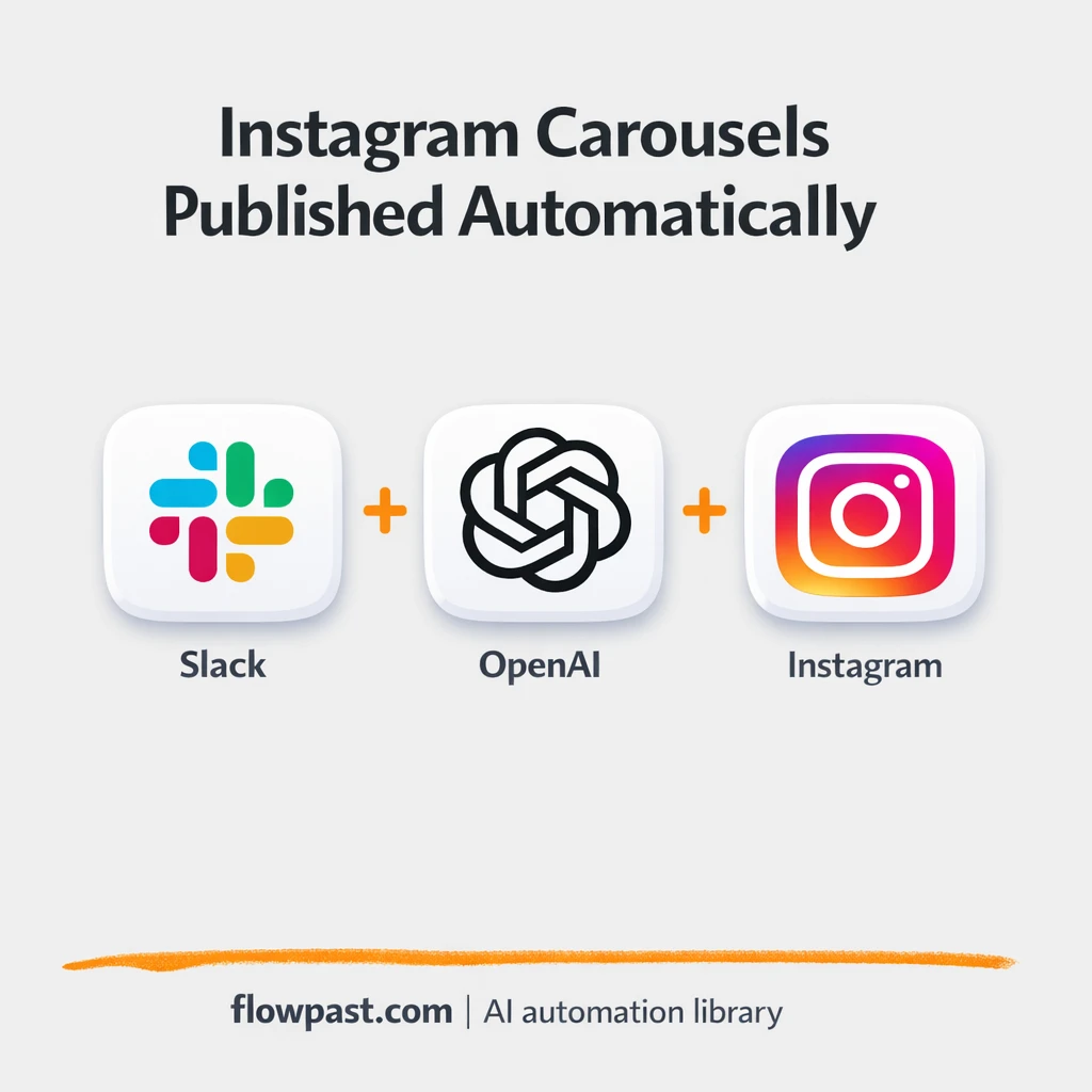 Slack + Instagram: carousels drafted, approved, posted - n8n workflow automation template
