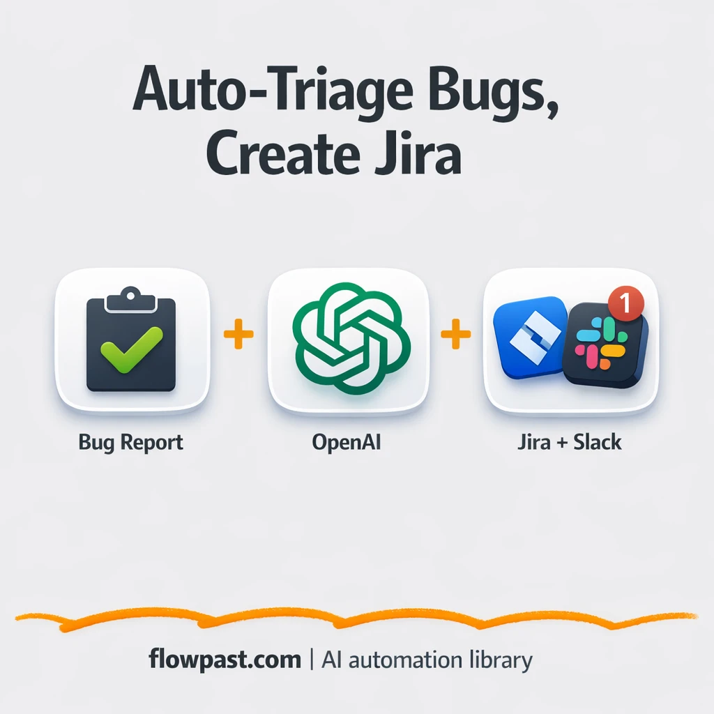 Slack to Jira, clean bug tickets with smarter triage - n8n workflow automation template