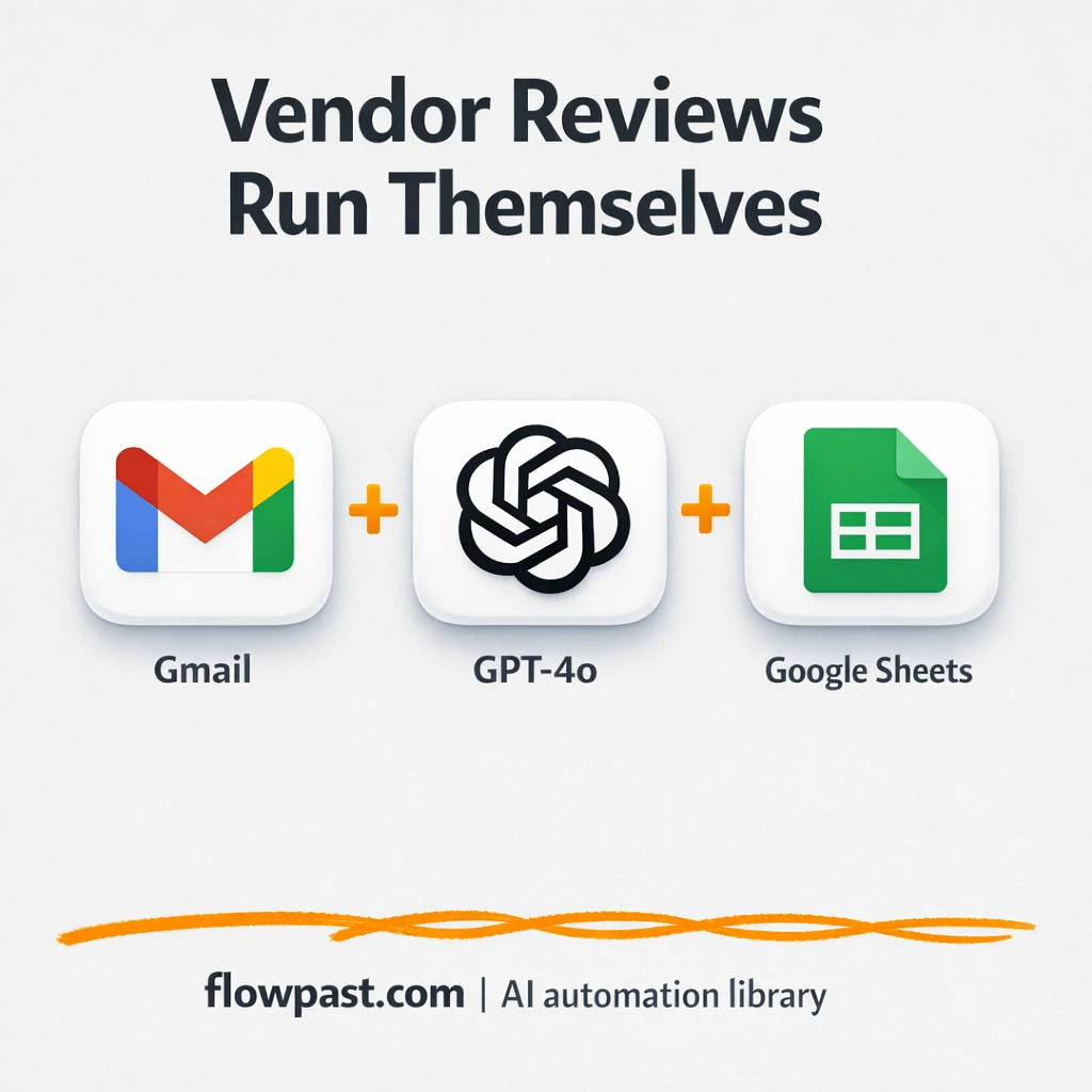 Airtable to Google Sheets, vendor reviews stay current - n8n workflow automation template