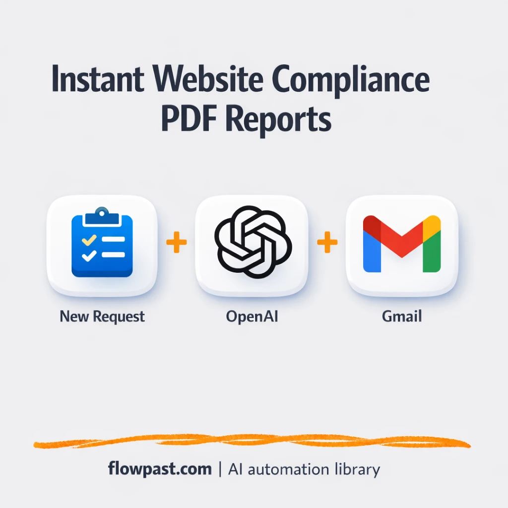 OpenAI to Google Drive, instant compliance PDF reports - n8n workflow automation template