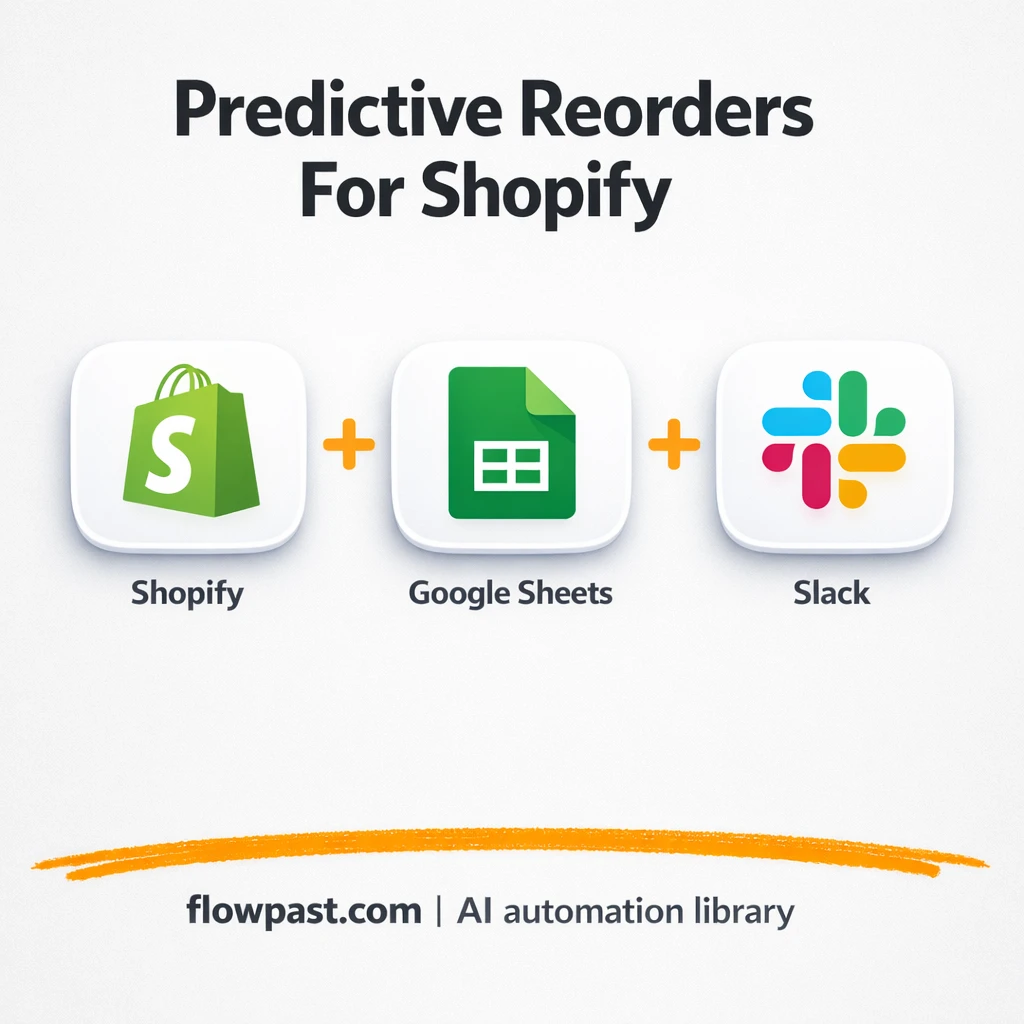 Shopify + Slack: low stock alerts before you sell out - n8n workflow automation template