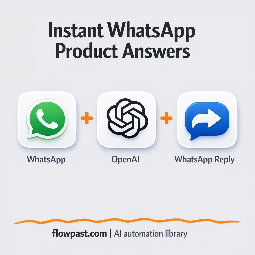 WhatsApp + OpenAI: brochure based replies that sell - n8n workflow automation template