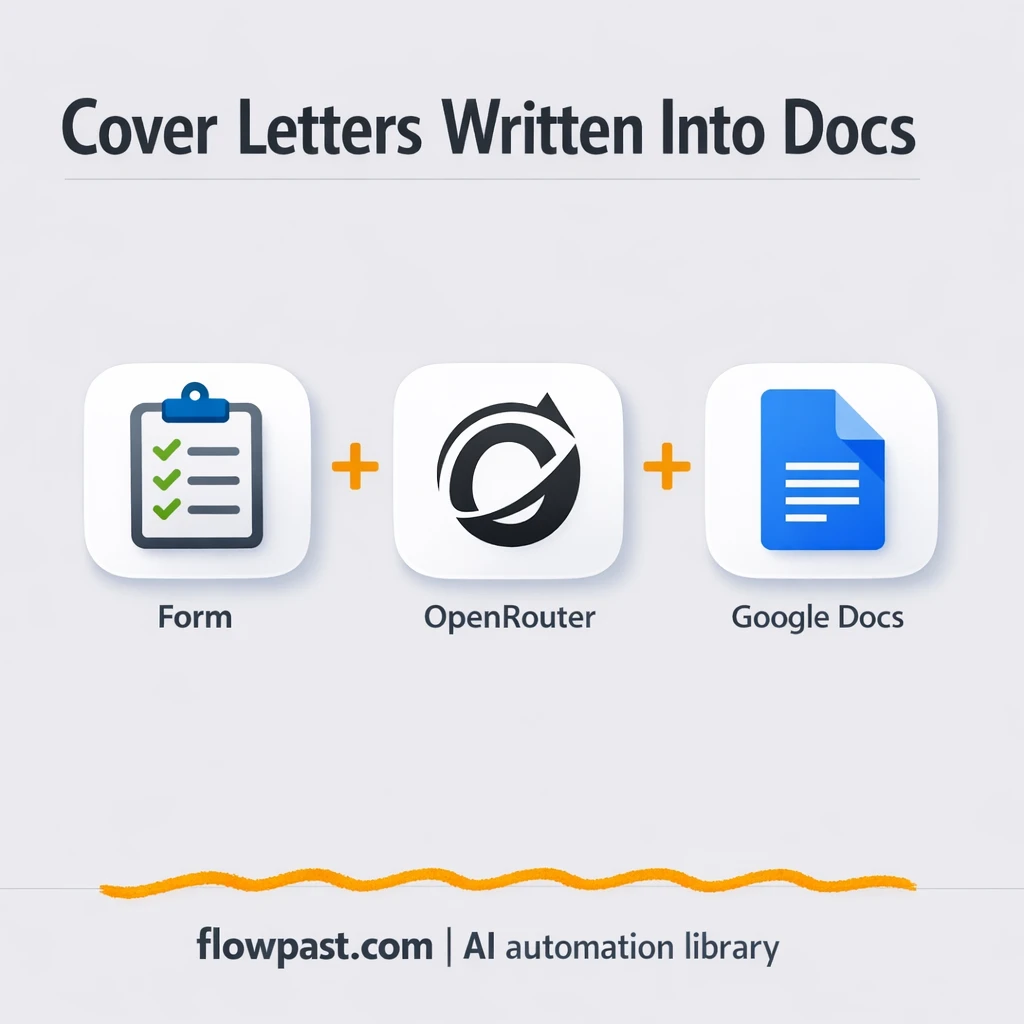 Google Docs + Google Drive, cover letters ready to send - n8n workflow automation template