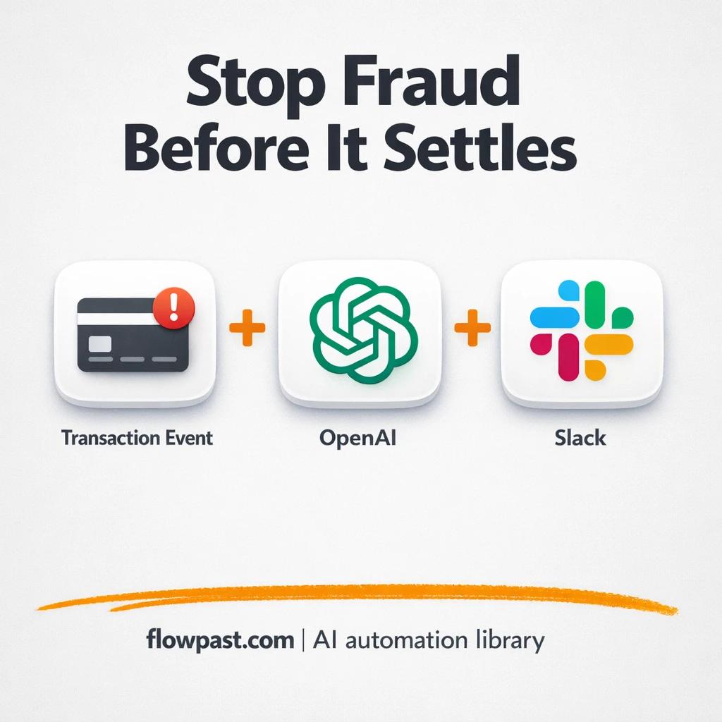 Slack + Google Sheets: fraud alerts with audit logs - n8n workflow automation template