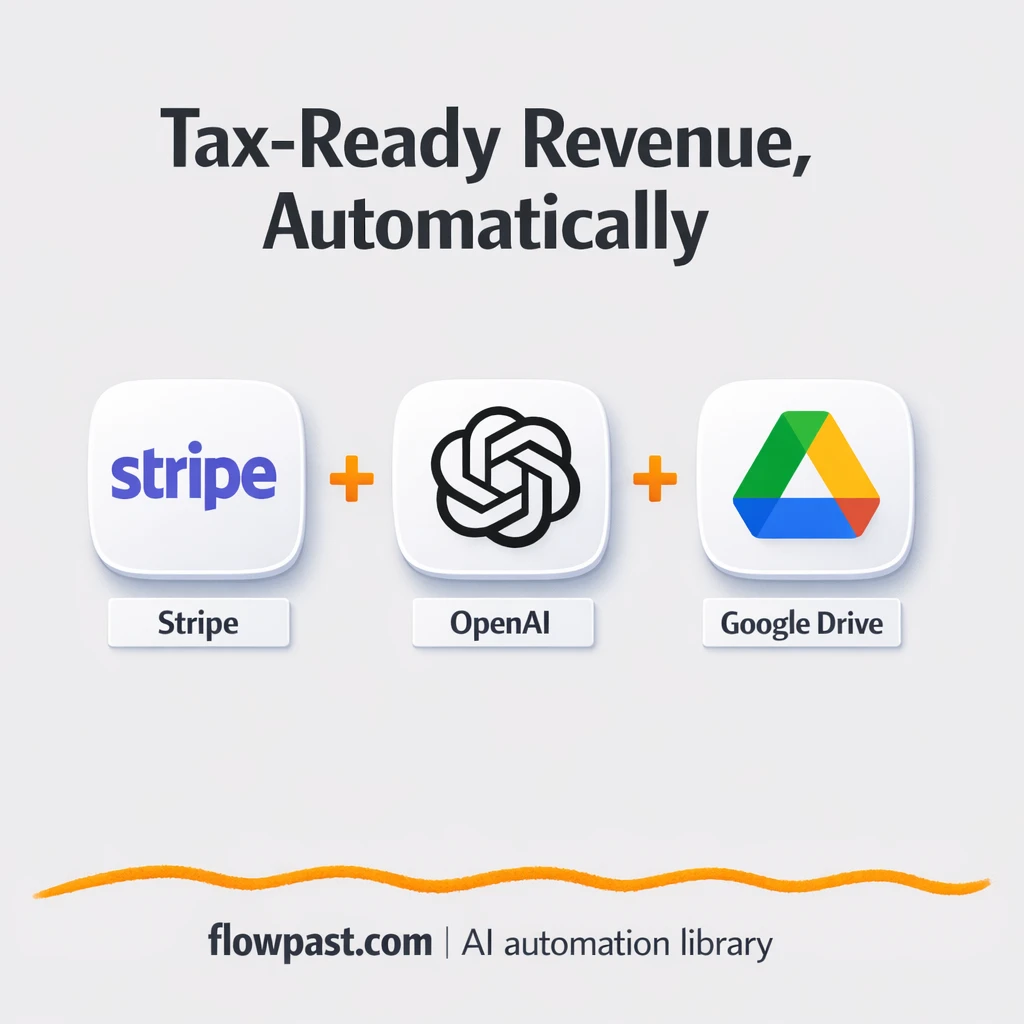 Stripe + Google Drive: tax-ready reports, filed fast - n8n workflow automation template