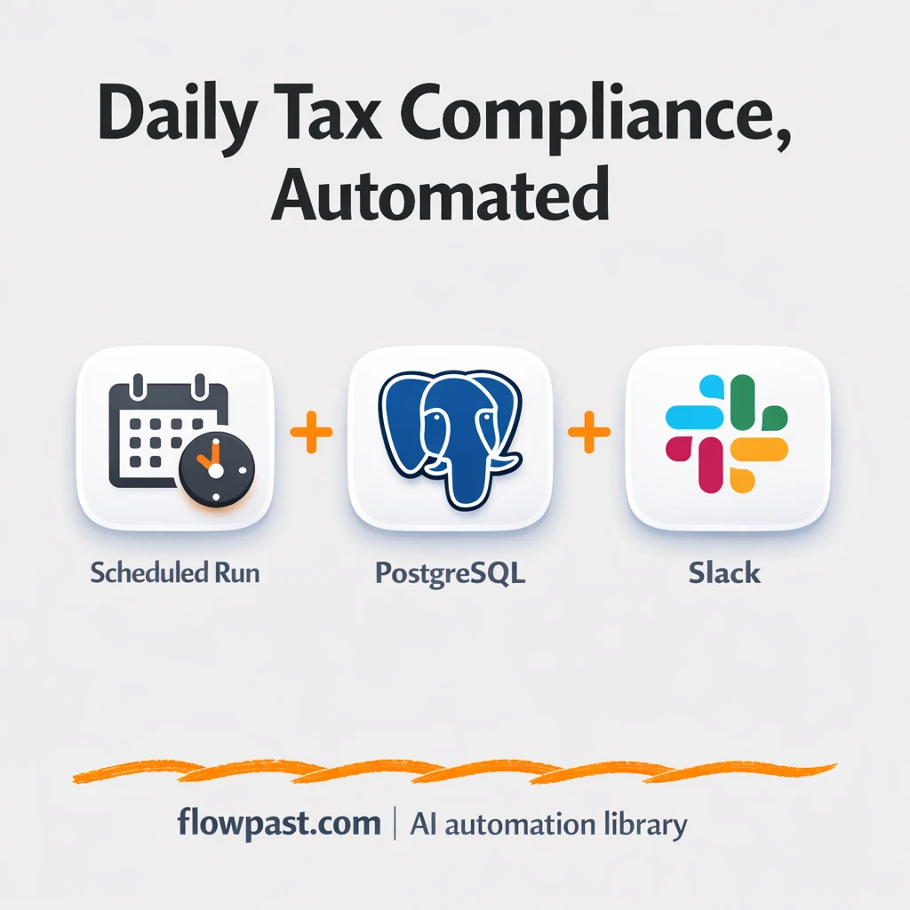 Postgres to Google Sheets, tax reports you can trust - n8n workflow automation template
