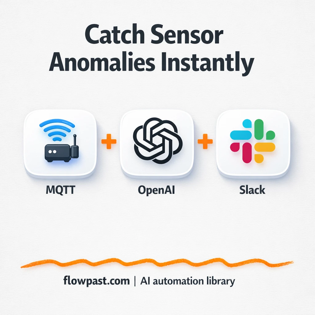 Slack + Google Sheets for smarter IoT anomaly alerts - n8n workflow automation template
