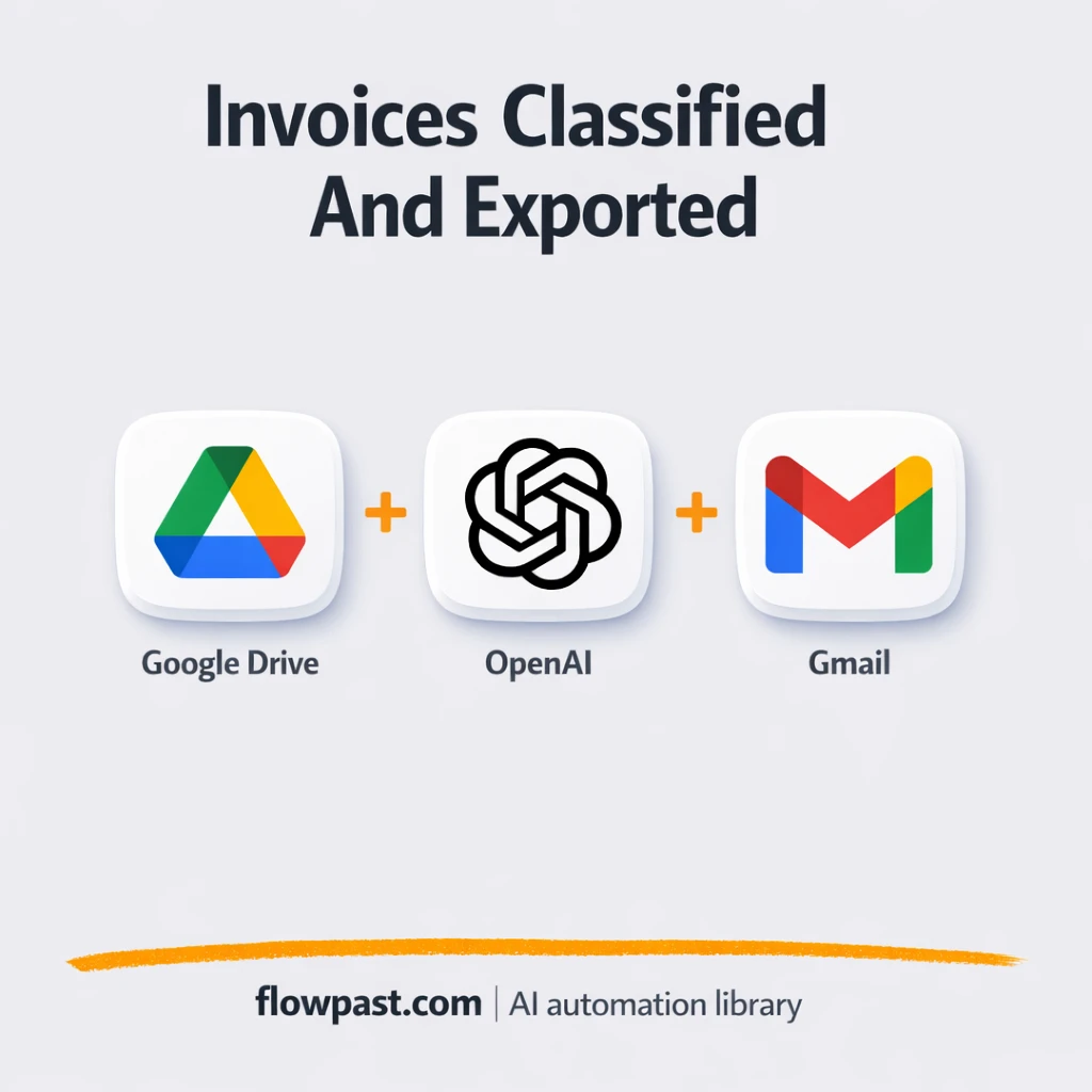 Google Drive + Google Sheets: invoices logged clean - n8n workflow automation template