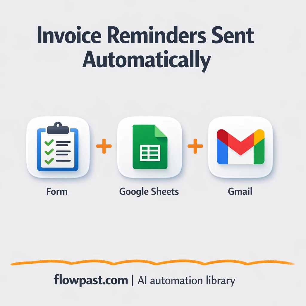 Google Sheets to Gmail, polite invoice reminders sent - n8n workflow automation template