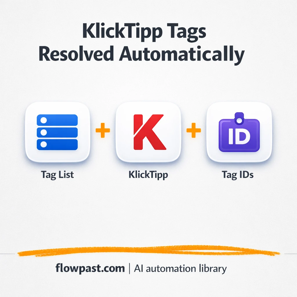KlickTipp + Google Sheets: cleaner tags, no duplicates - n8n workflow automation template