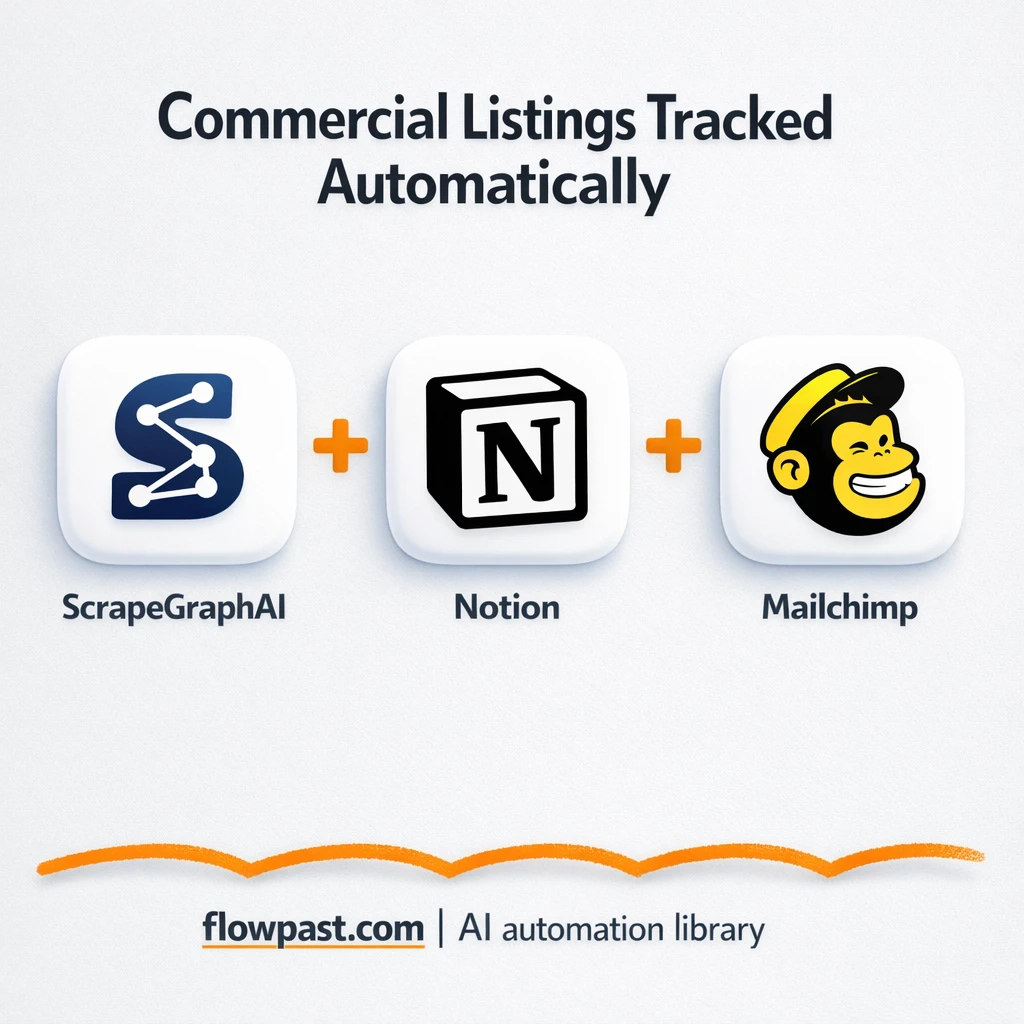 Notion + Mailchimp: new CRE listings sent to fans - n8n workflow automation template