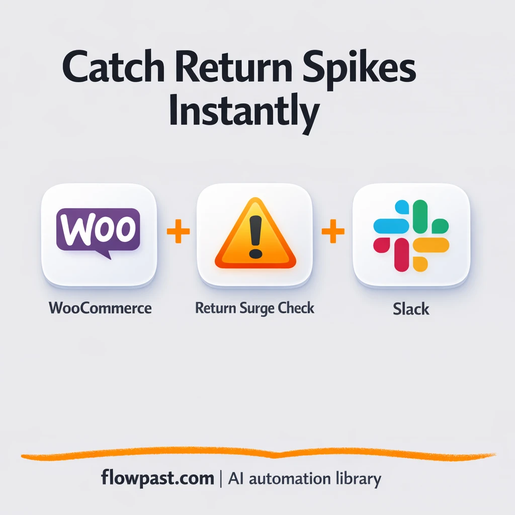 WooCommerce to Slack, catch return surges fast - n8n workflow automation template