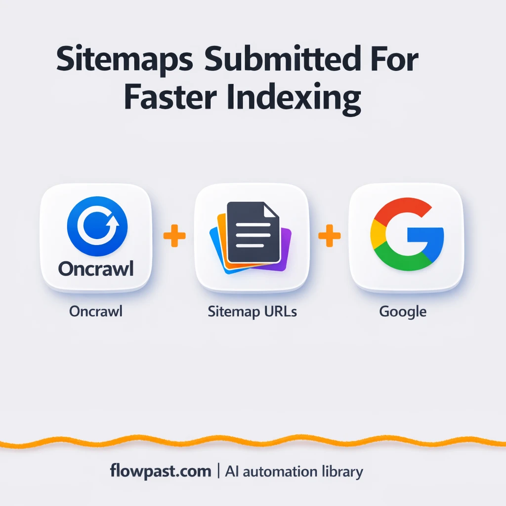 Oncrawl to Google Search Console, faster indexing - n8n workflow automation template
