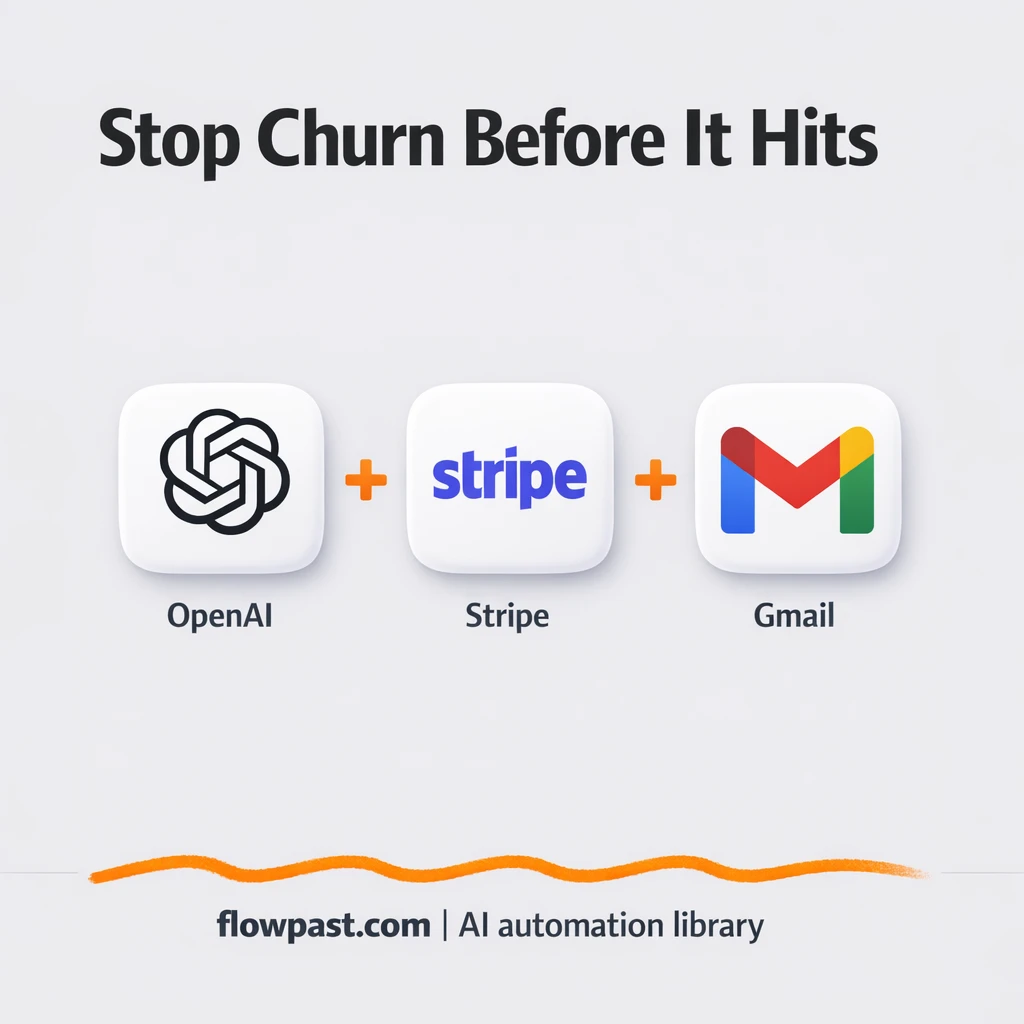 OpenAI + Google Sheets, catch churn risk early - n8n workflow automation template