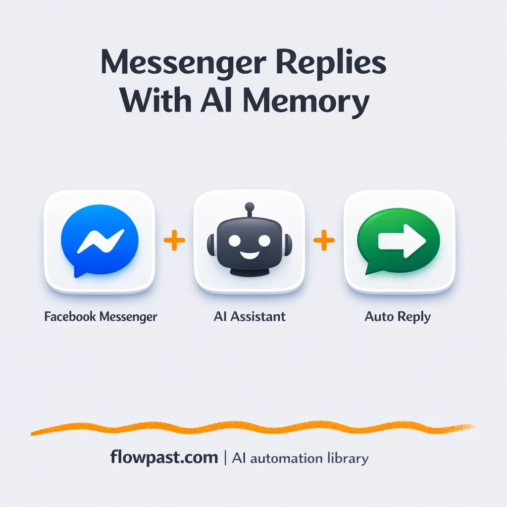 Facebook Messenger + OpenAI: faster, consistent replies - n8n workflow automation template